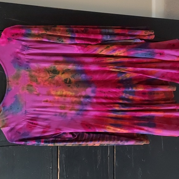 Tie Dye Cotton Swing Cardigan - Picture 2 of 5